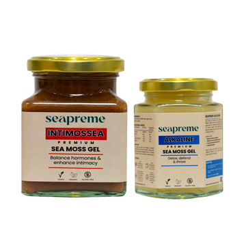 Seapreme Intimate Wellness Bundle jars on white background